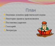 Орфоэпические нормы Нормы ударения в русском языке презентация
